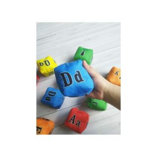 Polyester alphabet dice set of 5_04